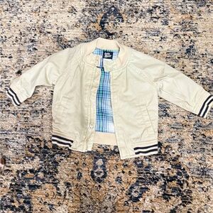 OshKosh B'gosh Beige Kids Jacket with Plaid Lining 6 months Baby